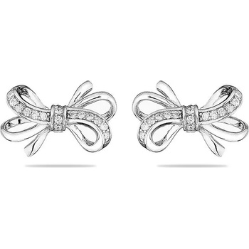 Image 1 of Swan Сребърни обици панделки с вградени камъни цирконий JT8301E Swan