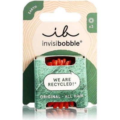 Invisibobble Original Earth ластик за коса 3 бр цвят оранжев