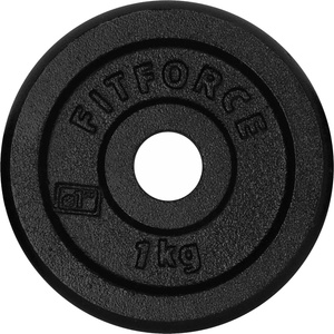 Fitforce PLB 1KG 25MM черно 1 KG (PLB1kg-U3A)