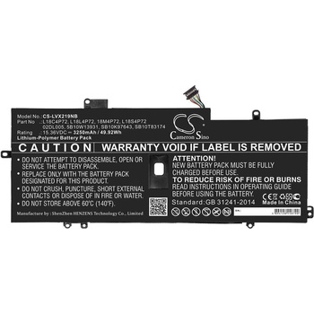 Cameron Sino Батерия за лаптоп LENOVO ThinkPad X1 Carbon 2019, L18C4P72 L (CS-LVX219NB)