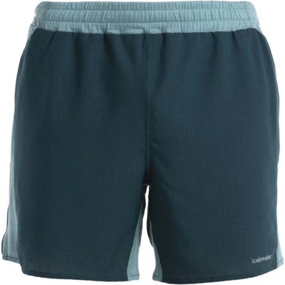 Icebreaker Mens Merino 125 ZoneKnit Speed 6" shorts Fathom Green/Cloud Ray/Cb