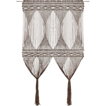 Image 1 of vidaXL Завеса макраме, таупе, 140x240 см, памук (323984)