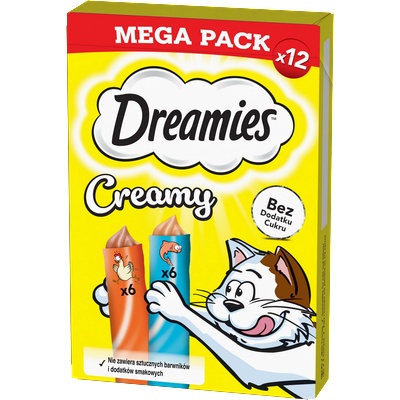 Dreamies Кремообразни с пилешко и сьомга 12x10g
