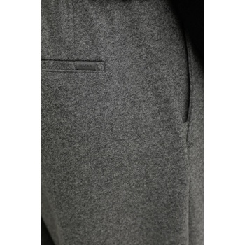 HUGO BOSS Панталон с вълна boss мъжки в сиво със стандартна кройка 50551541 (50551541)