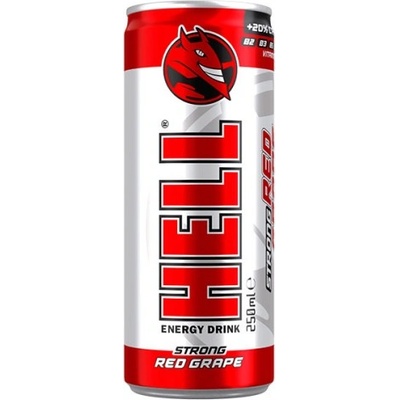 Hell Енергийна напитка Hell червено грозде 250мл