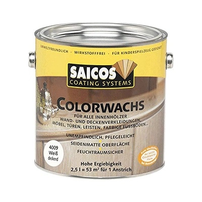 Saicos Color Wax 4009 Плътно бяло - Цветена интериорна вакса (4714)