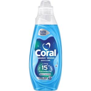 Coral течен перилен препарат, Magic Wash, 840мл, 21 пранета, Sports & Synthetics