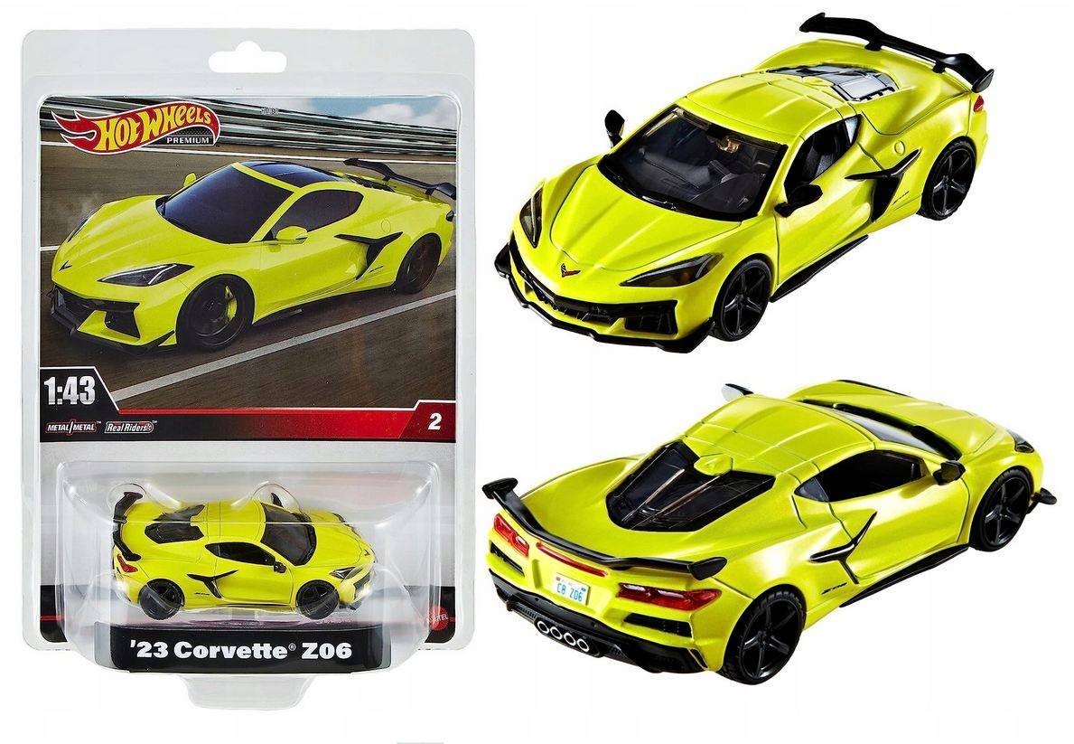 ミニカー '23 Corvette Z06 Hot Wheels 1:43 Amazon.com: Hot Wheels Premium Corvette Z06, 1:43rd Scale