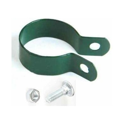 Objímka koncová na sloupek průměr 48 mm, zelená RAL 6005