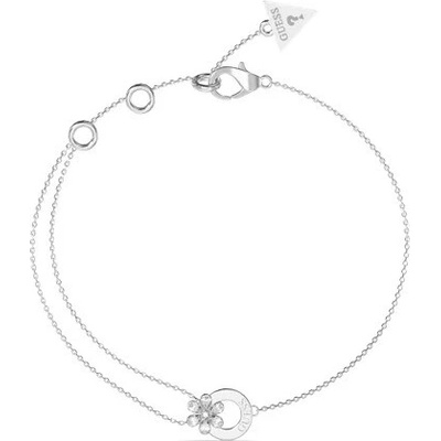 Guess nežný oceľový náramok s kvetinou Lily JUBB05111JWRH 18,4 cm