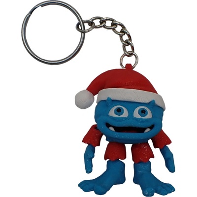 Přívěsek na klíče Flexi Factory Baby Yeti Vánoční