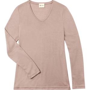 Engel Дамско мериносово термобельо Engel Women's Shirt L/S Merino shirt - Dustyrose - размер 46/48 (EU) (916-7643-0114)