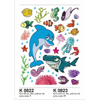 AG Design K0822 Maxi samolepiaca dekorácia Morský svet 65 x 85 cm