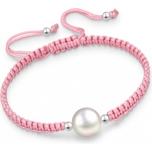 Bangles perla & šňůrka 2245 růžová