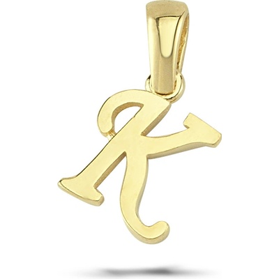 Lillian Vassago Zlatý přívěsek písmeno K LLV03 GP002 K Žlutá