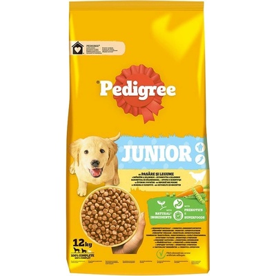 Pedigree Junior s drůbežím masem a zeleninou 12 kg