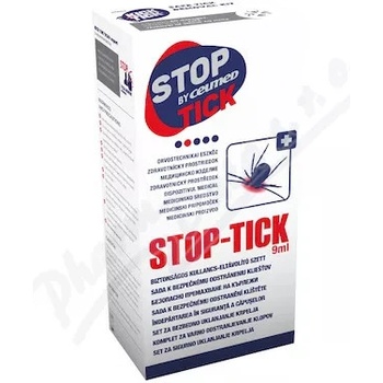 CEUMED STOP-TICK sada k bezpečnému odstráneniu kliešťov zmrazovací roztok 9 ml + odstraňovač 1x1 set