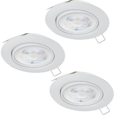 901756 - К-кт 3x LED Лампа за окачен таван FAVAZZINA 1xGU10/4W/230V бял (EG901756)