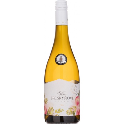 Miluron Broskyňové víno 12% 0,75 l (holá láhev)