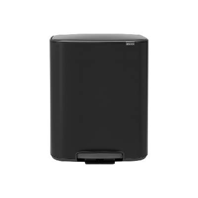 Кош за смет Brabantia Bo Pedal Matt Black, 60 л (BRABANTIA 1003185)