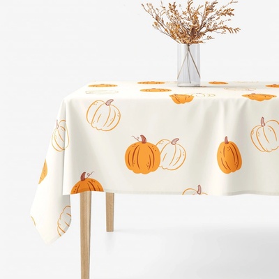 Goldea hranatý ubrus 100% bavlněné plátno podzimní dýně 100x140 cm