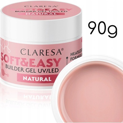 Claresa stavebný gél na nechty Soft & Easy Natural 90 g