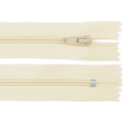 Špirálový zips šírka 3 mm dĺžka 20 cm autolock Farba: 103 krémová najsvetlejšia