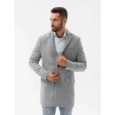 Ombre Clothing pánský kabát C432 šedý