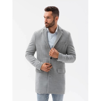 Ombre Clothing pánský kabát C432 šedý