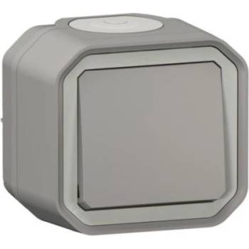 Legrand Девиаторен ключ моноблок за открит монтаж цвят Сив IP55 Plexo New - 069711L (069711L)