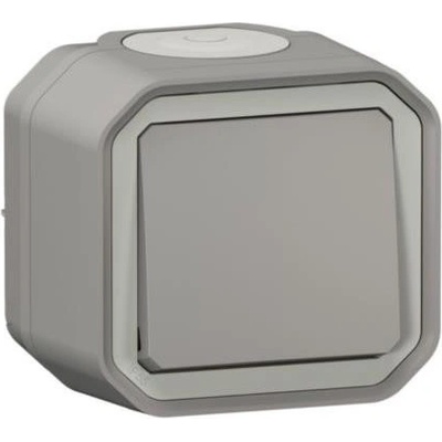 Legrand Девиаторен ключ моноблок за открит монтаж цвят Сив IP55 Plexo New - 069711L (069711L)