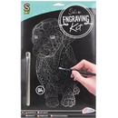 Vyškriabavacie obrázky dúhový strieborný Pes