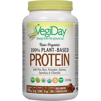 Image 1 of Natural Factors 100% Plant Based Protein - Chocolate [1110 грама] Шоколад