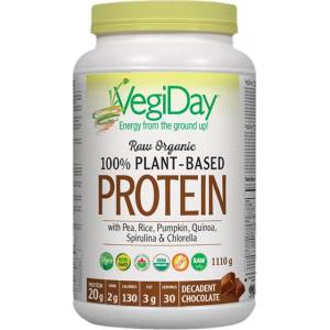 Natural Factors 100% Plant Based Protein - Chocolate [1110 грама] Шоколад
