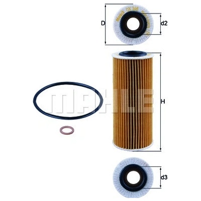 Olejový filter MAHLE ORIGINAL OX 368D1 (OX368D1)