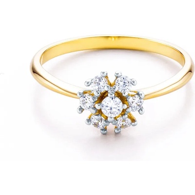 SAVICKI Пръстен savicki: двуцветно злато, кубичен цирконий