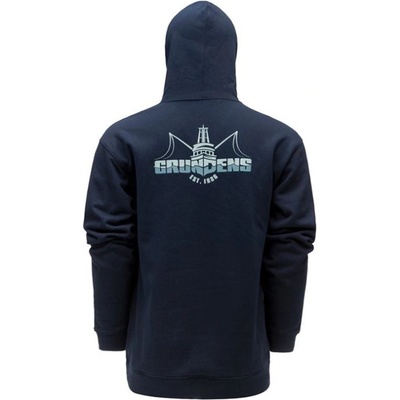 Grundéns Logo boat Hoodie dark navy