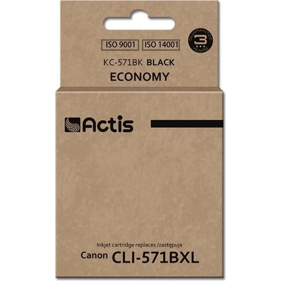 Compatible KC-571Bk ink (replacement for Canon CLI-571Y; Standard; 12 ml; black) (KC-571Bk)