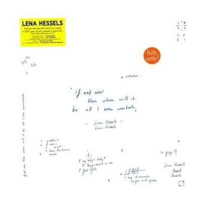 Lena Hessels - a collection - if not now, then when will it, be all i ever wanted LP