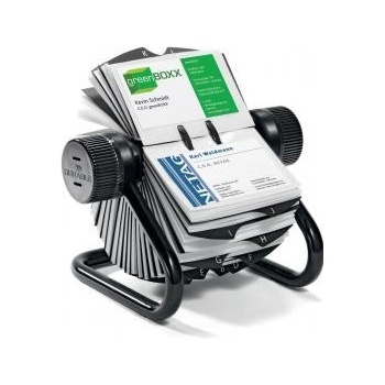 Durable VISIFIX rotačný stolový vizitkár ROTARY FILE čierny