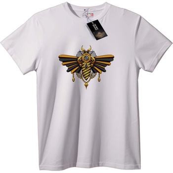 NOONEBRAND Тениска Стиймпънк Златна Пчела - 6XL, White