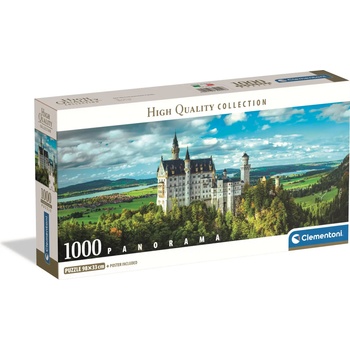 Clementoni - Puzzle Neuschwanstein Castle panorama - 1 000 piese