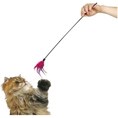 Karlie Hračka pre mačky vábnička s perím 60 cm