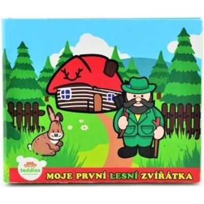 Teddies Knížka Leporelo Moje první zvířátka lesní 13,5x11x1,5cm od 24 měs MPZ