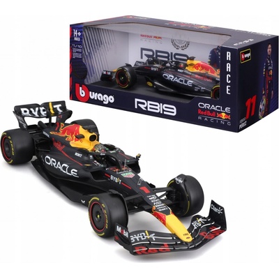 Bburago Formula F1 Oracle Red Bull Racing RB19 2023 č.1 Max Verstappen s řidičem 1:18 – Zboží Dáma
