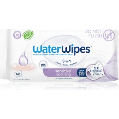 WaterWipes Ubrousky vlhčené Soothing clean bez obsahu plastů 60 ks