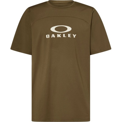 Oakley Мъжка фланелка с къс ръкав за колоездене Oakley Free Ride RC S/S Jersey Cycling jersey - Army Green (056-3220-0611)