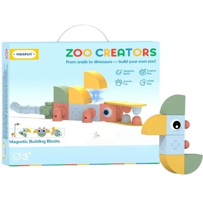 Magfun Magnetic Building Blocks Toy - 3D Animal Figures, Versati
