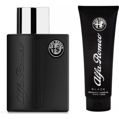 Alfa Romeo Комплект за мъже Alfa Romeo Black - Eau de Toilette 125 мл + Душ гел 90 мл