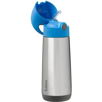 B.Box Termo Láhev 500 ml s brčkem 935 Blue Slate